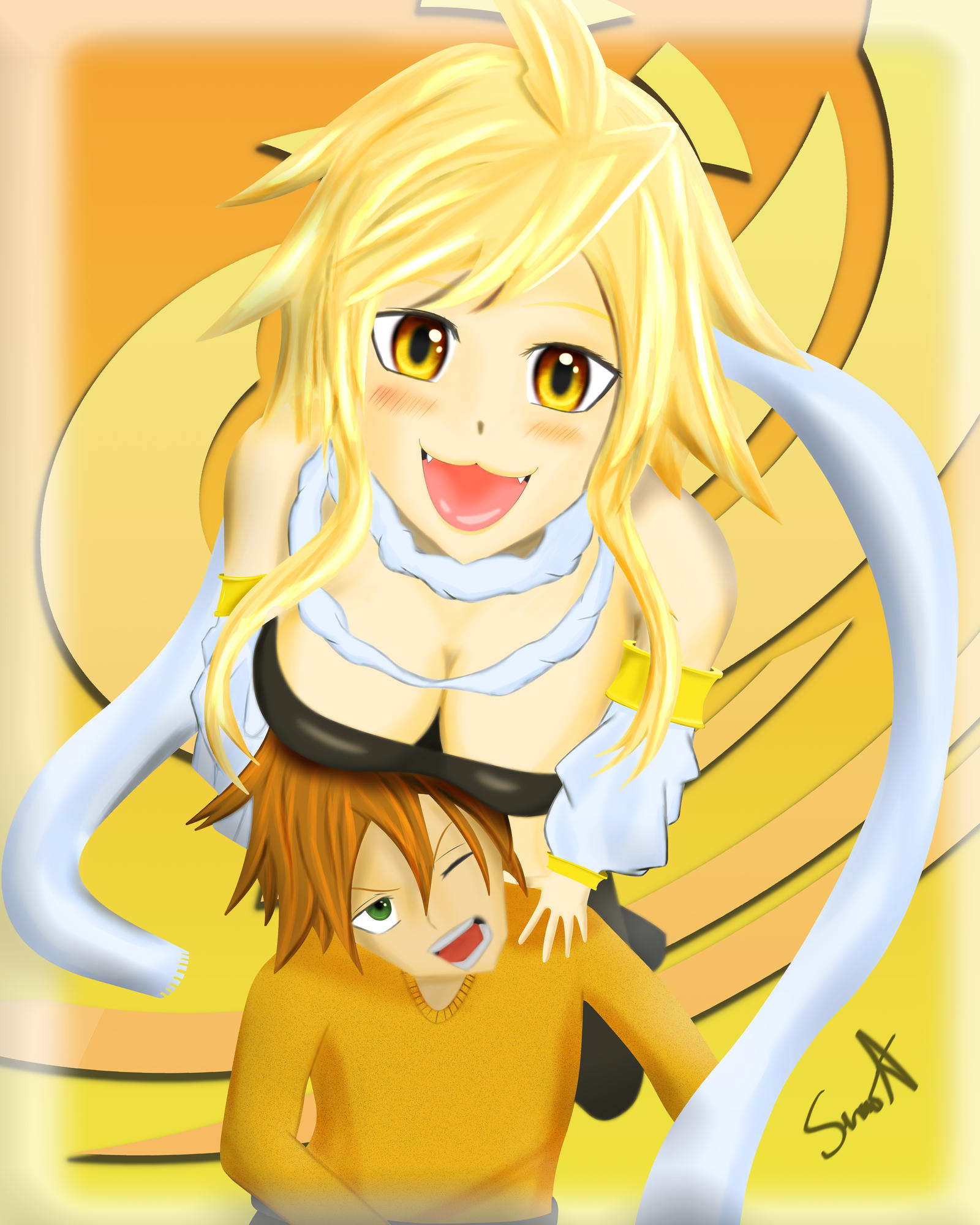 Get off me, Onee-san! by Simo2802