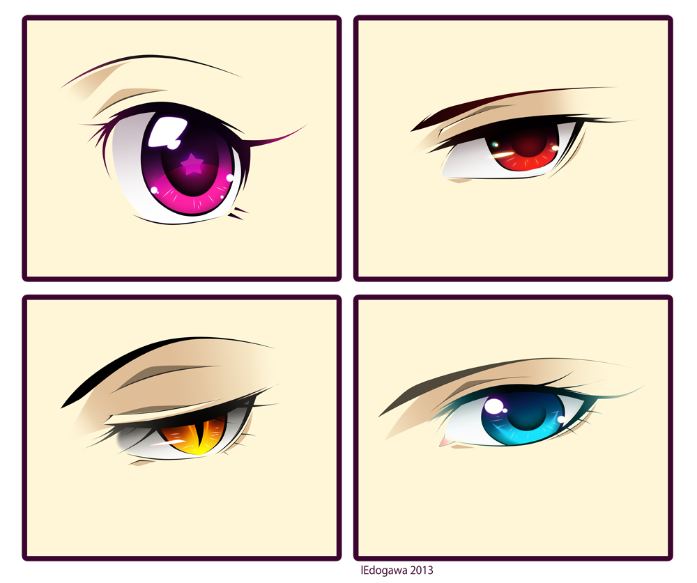 Anime Eyes by lEdogawa on DeviantArt