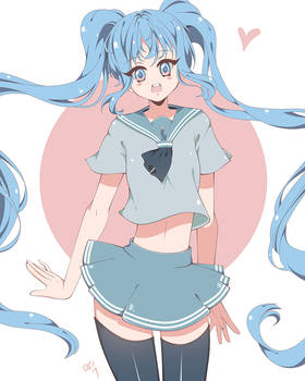 School girl Miku