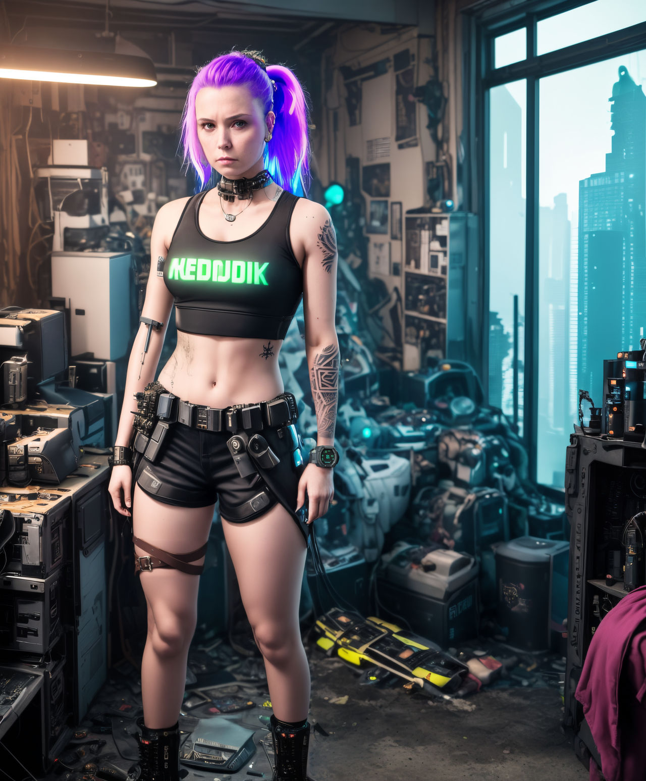 Gamer Room: Cyberpunk by exceptrea on DeviantArt