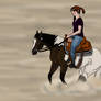 Jenna and Noble at Windfall Winter Rodeo