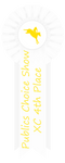 Publics Choice Show XC 4th Place Ribbon by happy-horse-for-life