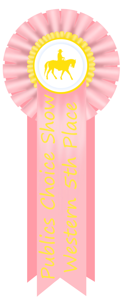 Publics Choice Show Western 5th Place Ribbon