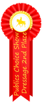 Publics Choice Show Dresssage 2nd Place Ribbon by happy-horse-for-life