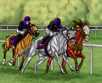Ghost at Arlington Million by happy-horse-for-life