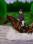 Ektibar Making A Splash by happy-horse-for-life