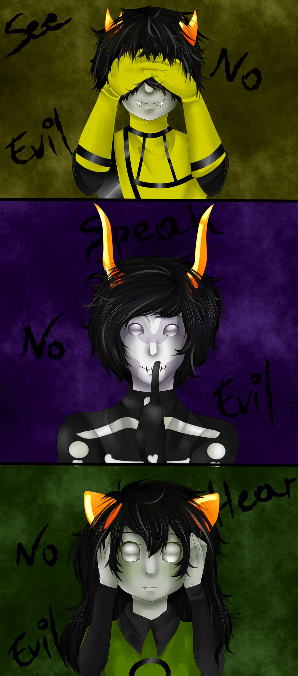 See No Evil Speak No Evil Hear No Evil By Flamingo Sama On See No Evil Speak No Evil Hear No Evil By Flamingo Sama On