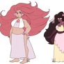 [SU OCs] Diablo Rose Quartz and Black Moonstone