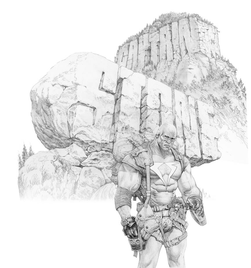 Cap Stone pencil art by LiamSharp