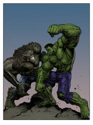 #Hulk vs. Abomination by LiamRSharp