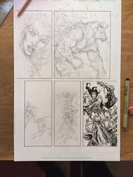 Wonder Woman page WIP