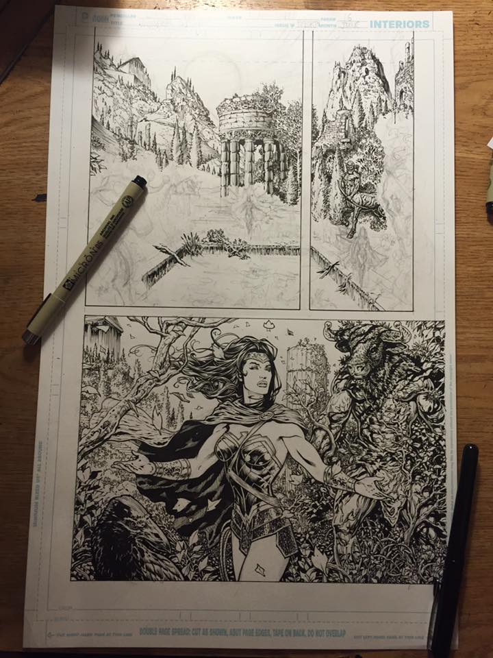 Wonder Woman page WIP