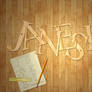 Janeski Wooden Letters