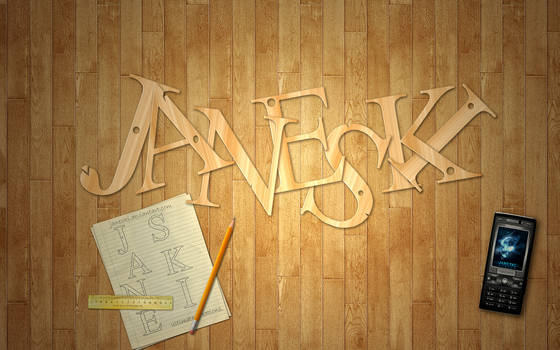 Janeski Wooden Letters