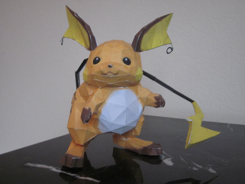 Raichu Papercraft by ShortHairedWonder on DeviantArt