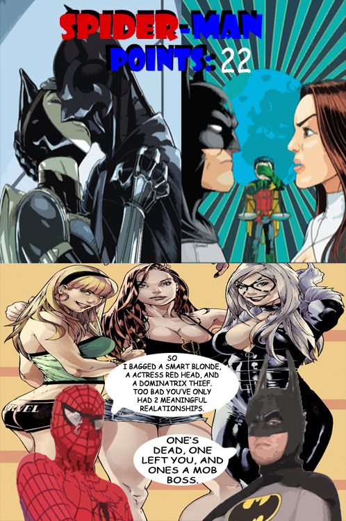 Batman V Spider-Man- Love Interests by badger4r on DeviantArt
