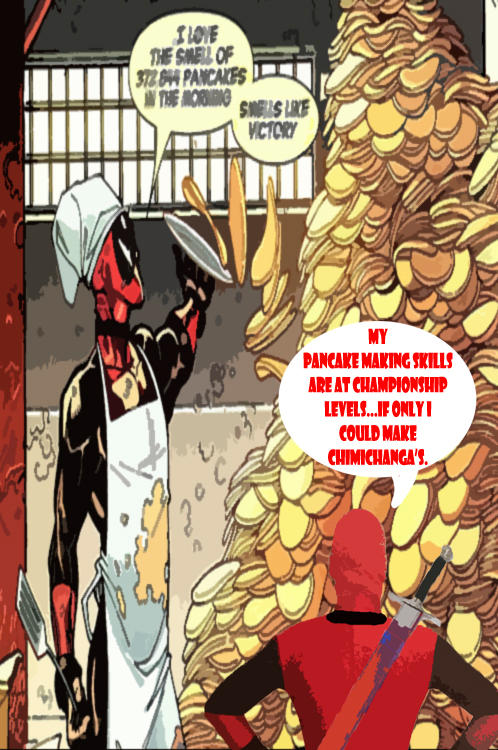 Deadpool Moment- Pancakes by badger4r on DeviantArt