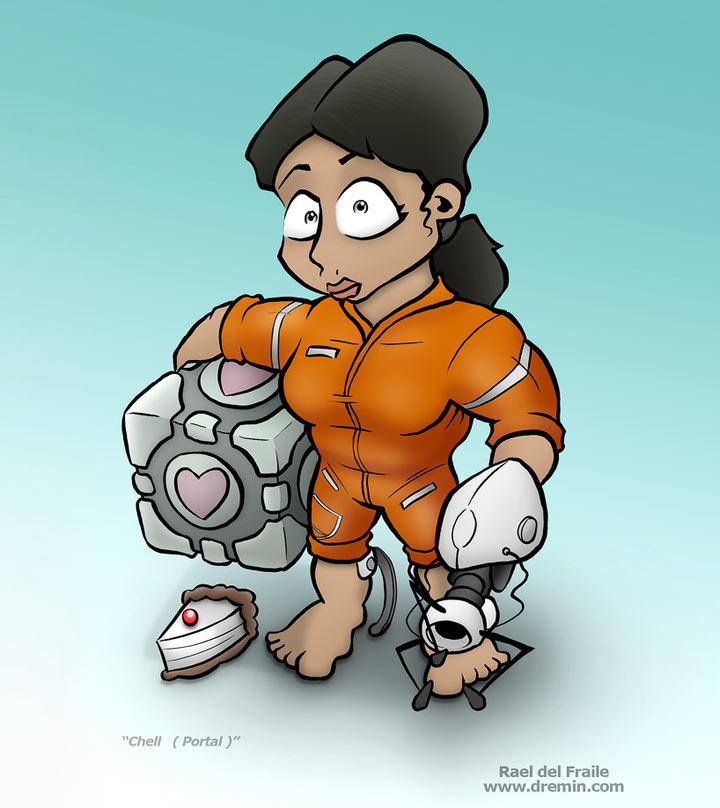 Chell - Portal by Dremin on DeviantArt