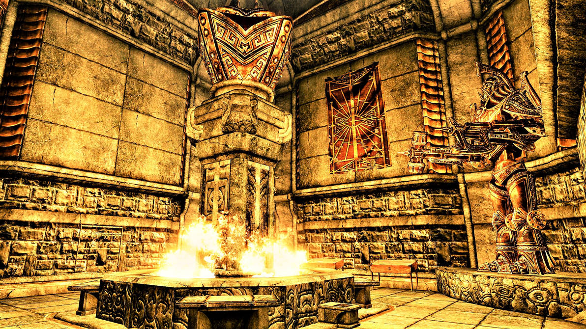 Zel Pit Rkung Zel Armory: Fire-pit and Pillar by FemaleBosmerAlways on DeviantArt