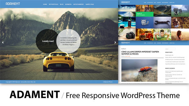 Adament - Free Premium Photography WordPress Theme