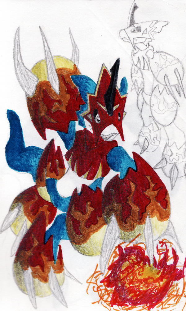 Flamedron Flamedramon by Mary-Russell on DeviantArt