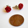 Romantic Rose Stud Earrings