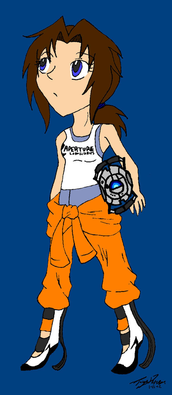 Chell Chibi by RazzmicBerry on DeviantArt