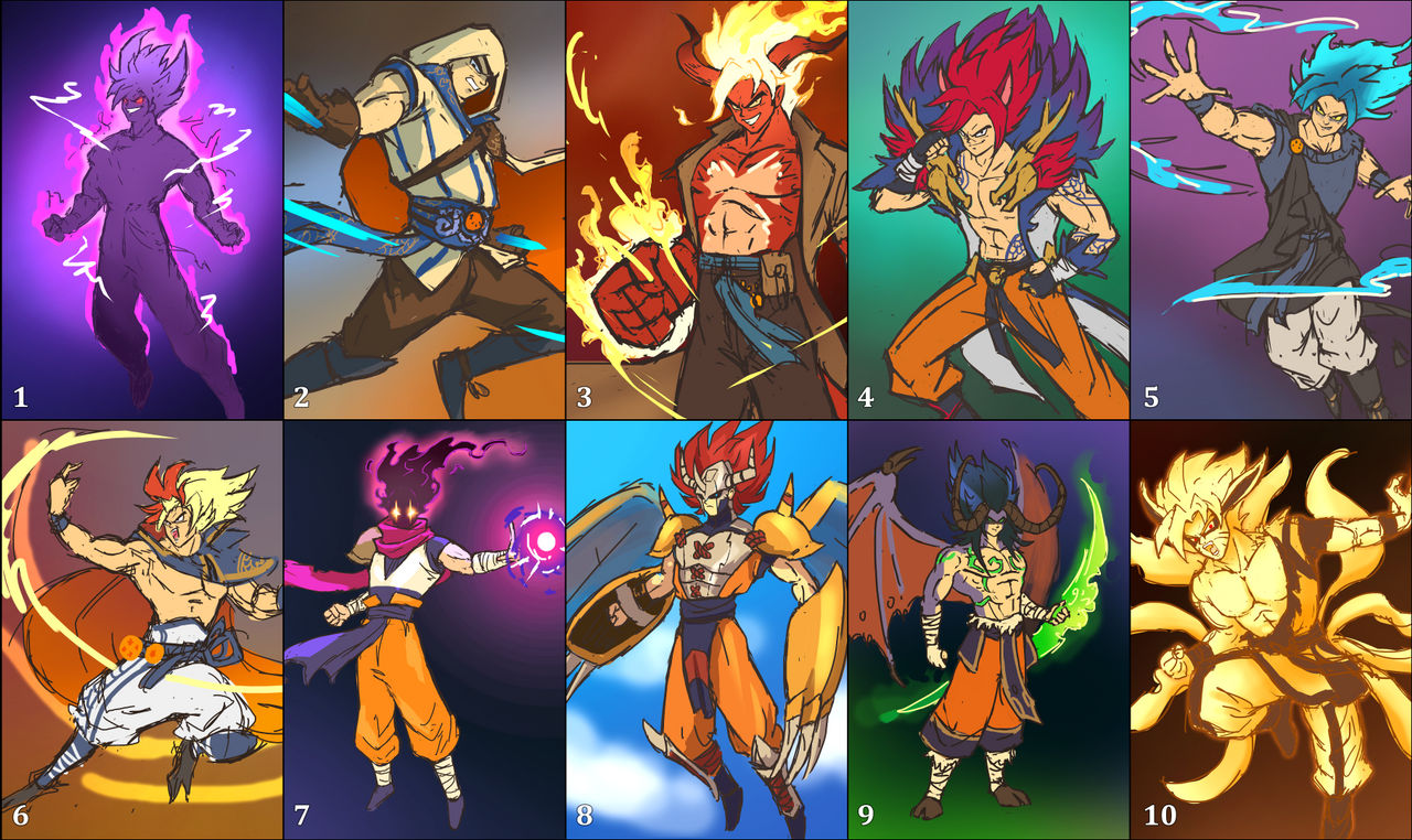 Random Goku Fusions by J-Zet on DeviantArt