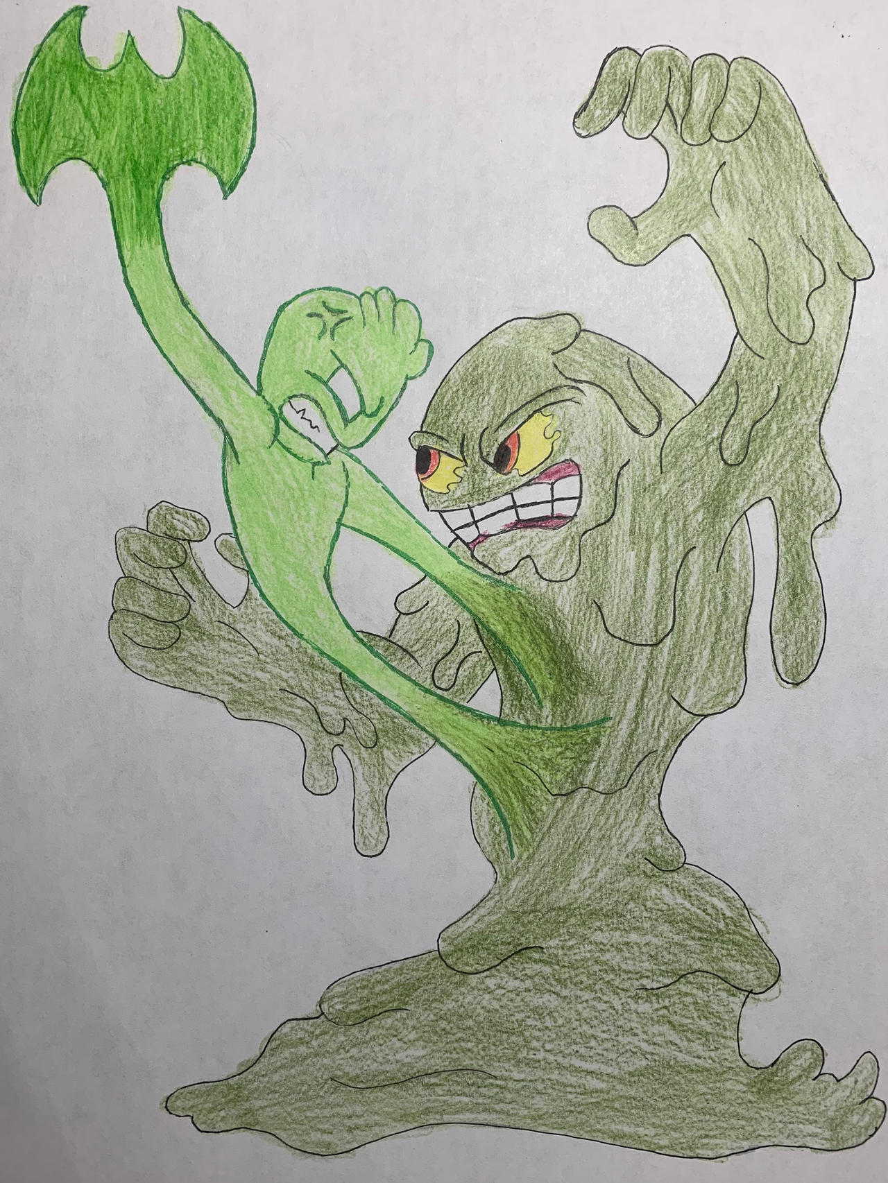 Goopa Drawing Goopa vs Sludge Villain by BigBee17 on DeviantArt