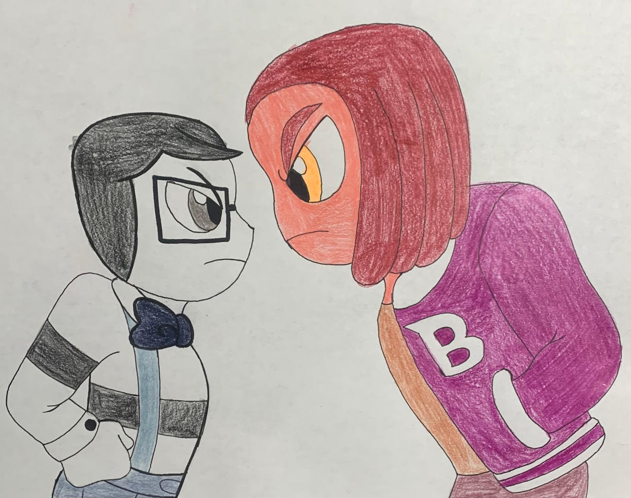 Common Sense and Bravery (arguing) by BigBee17 on DeviantArt