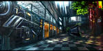 Aenigma - Jonada Train Station - Concept Art by W-E-Z