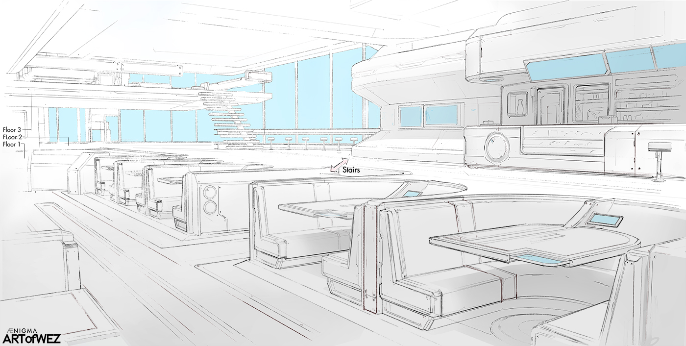 AENiGMA - U of J Cafe - Concept Sketch