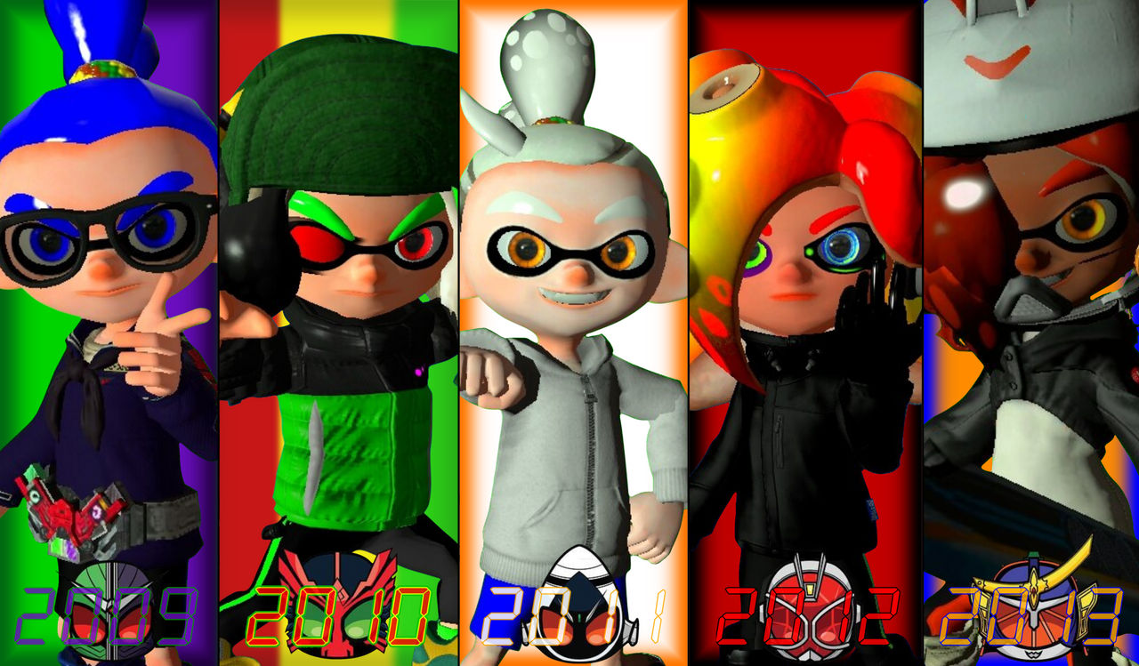 Kamen Rider x Splatoon Years PT 3 by LargeLeo35777 on DeviantArt