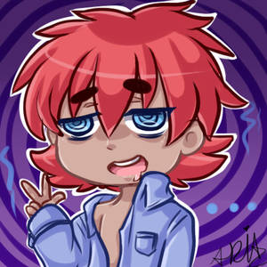 OC Takeshi colored doodle chibi example by FujoshiAriaArt