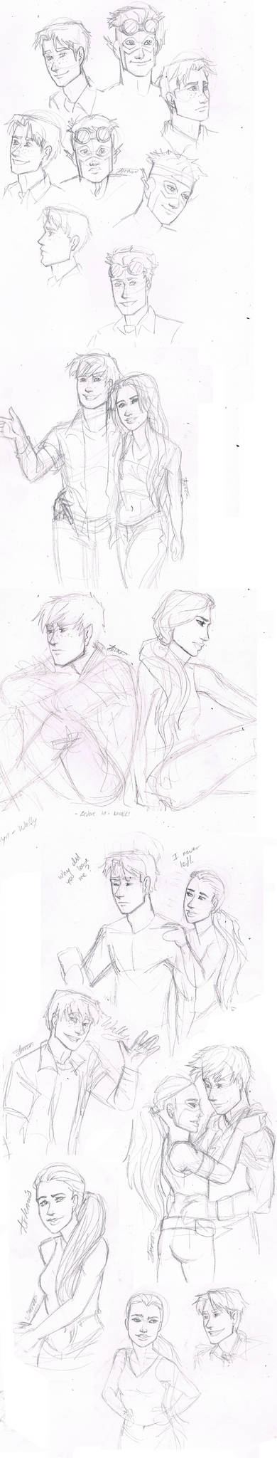 tumblr young justice sketch dump 5