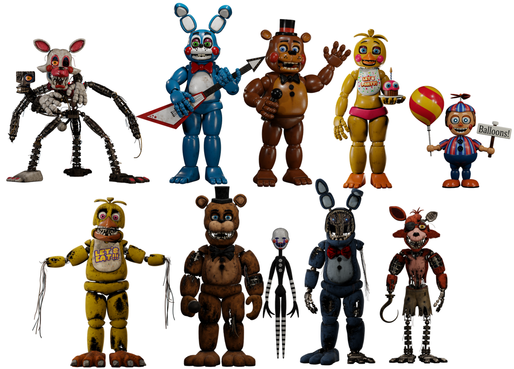 Fnaf movie 2 all animatronics by fnafmovi2 on DeviantArt