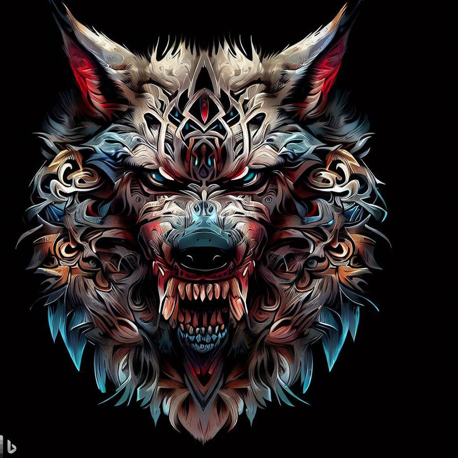 Fenrir tribal tattoo by itsmrmac on DeviantArt