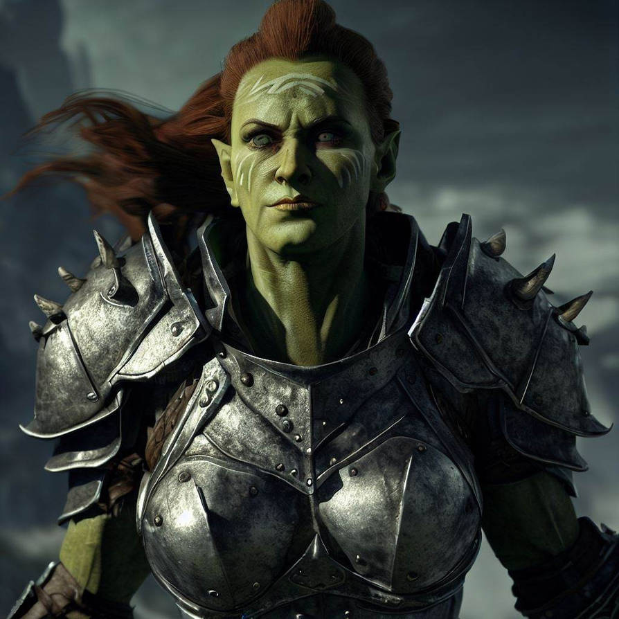 Skyrim Orc Woman2a by itsmrmac on DeviantArt