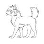 free funny canine lineart