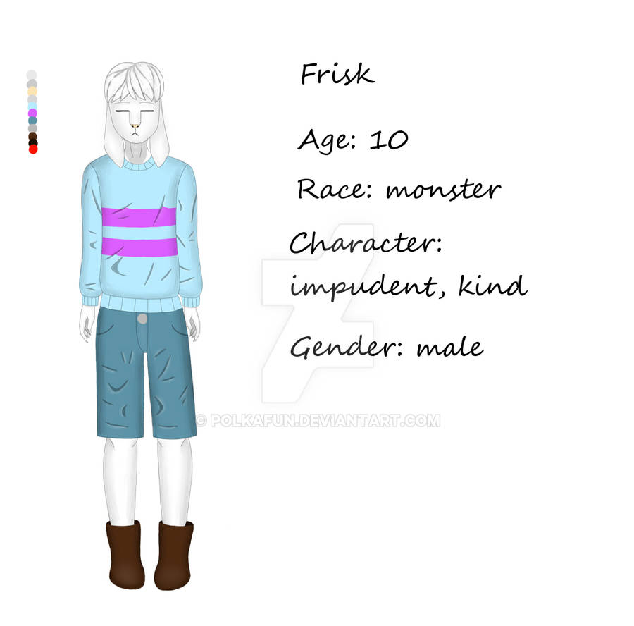 Frisk Reference Drawing Frisk Reference by PolkaFun on DeviantArt