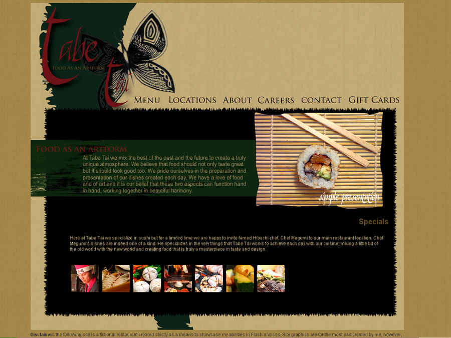 Fictional Restaurant Site 01