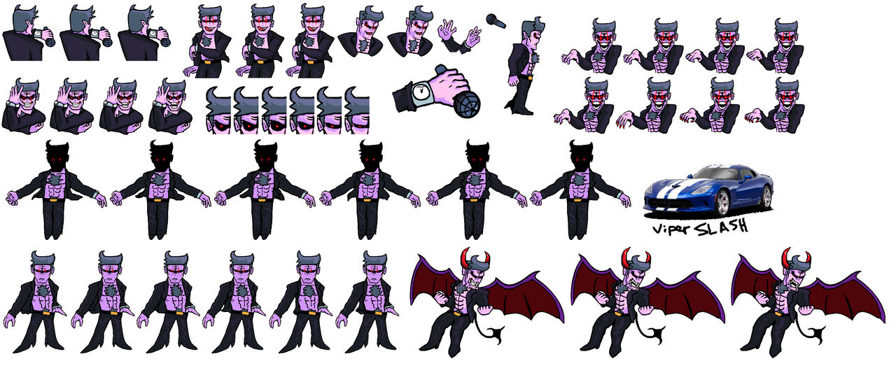 Daddy dearest sprite sheet (Jojo daddy dearest) by VipSLASH on DeviantArt