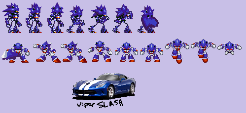 Pixilart - mecha sonic sprite sheet by Tuxedoedabyss03