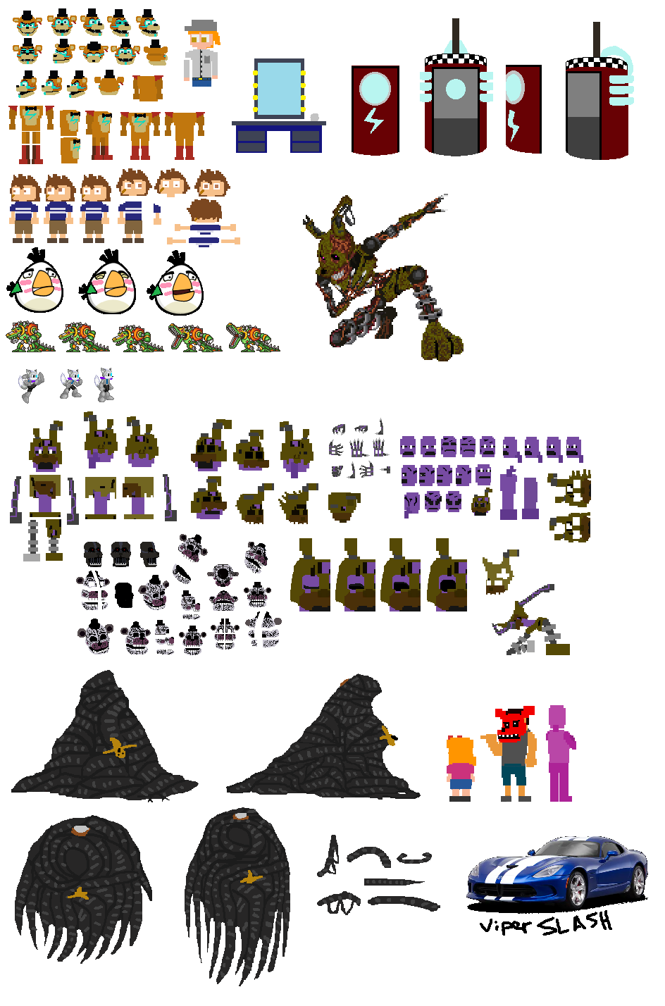 Security Sprites Fnaf Security breach sprite (fnaf lore) by VipSLASH on DeviantArt