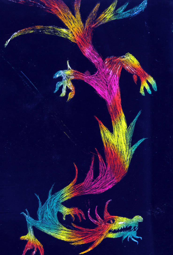 ranbow dragon by lycoperdon on DeviantArt