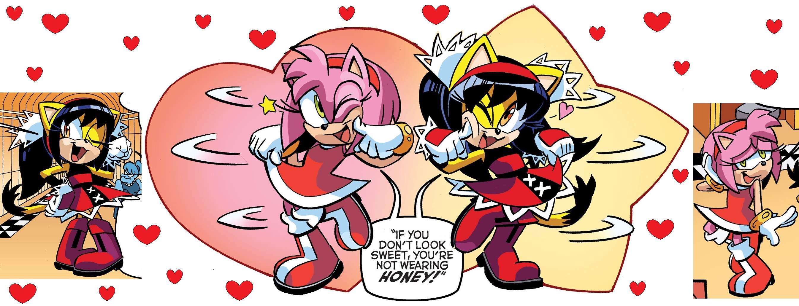 Amy Rose and Honey the Cat by jurassicdinodrew on DeviantArt
