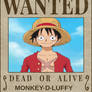Luffy's Wanted poster base