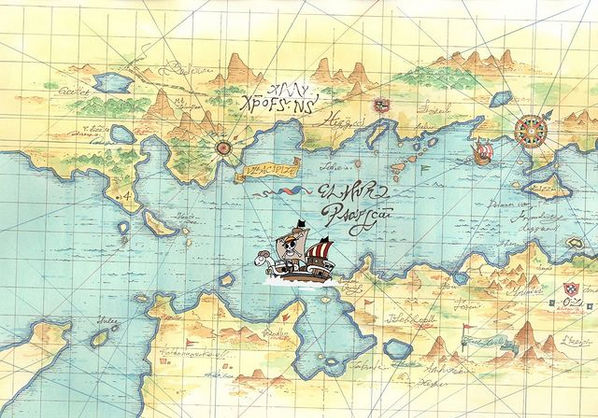 ONE PIECE Map background by jurassicdinodrew on DeviantArt