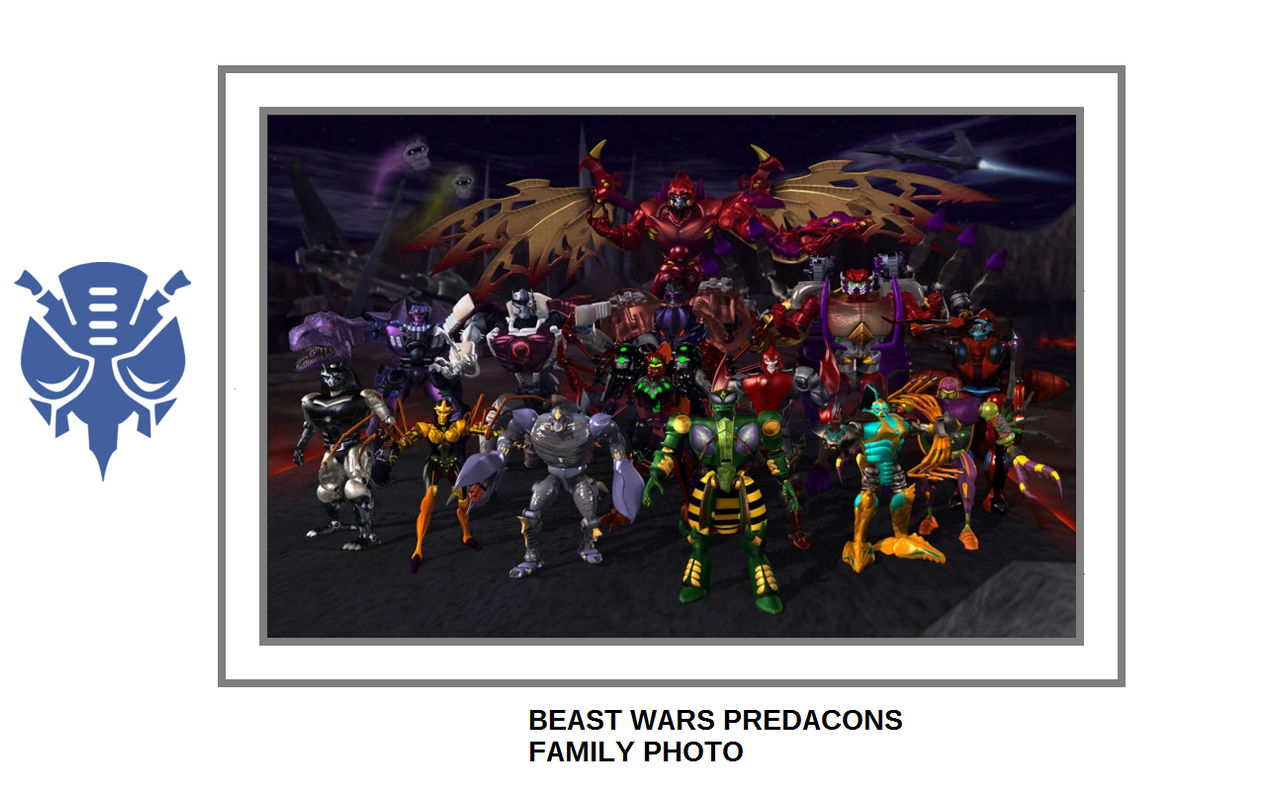 Predacons Beat Machine Beast Wars Predacons family photo by jurassicdinodrew on DeviantArt
