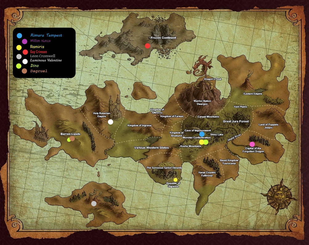 Slime Rng Map Reincarnated As A Slime map by jurassicdinodrew on DeviantArt